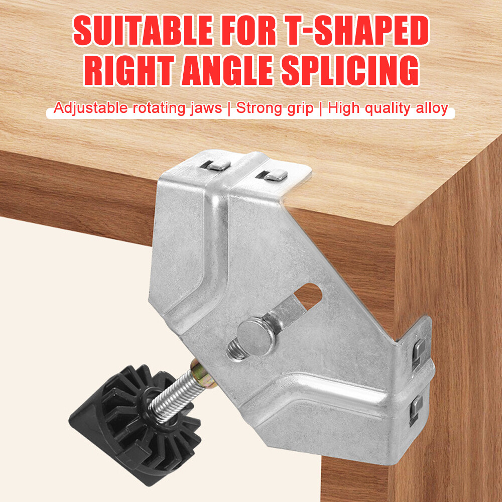 90-Degree Right Angle Wood Clamp for Kreg Jigs and Woodworking Tools