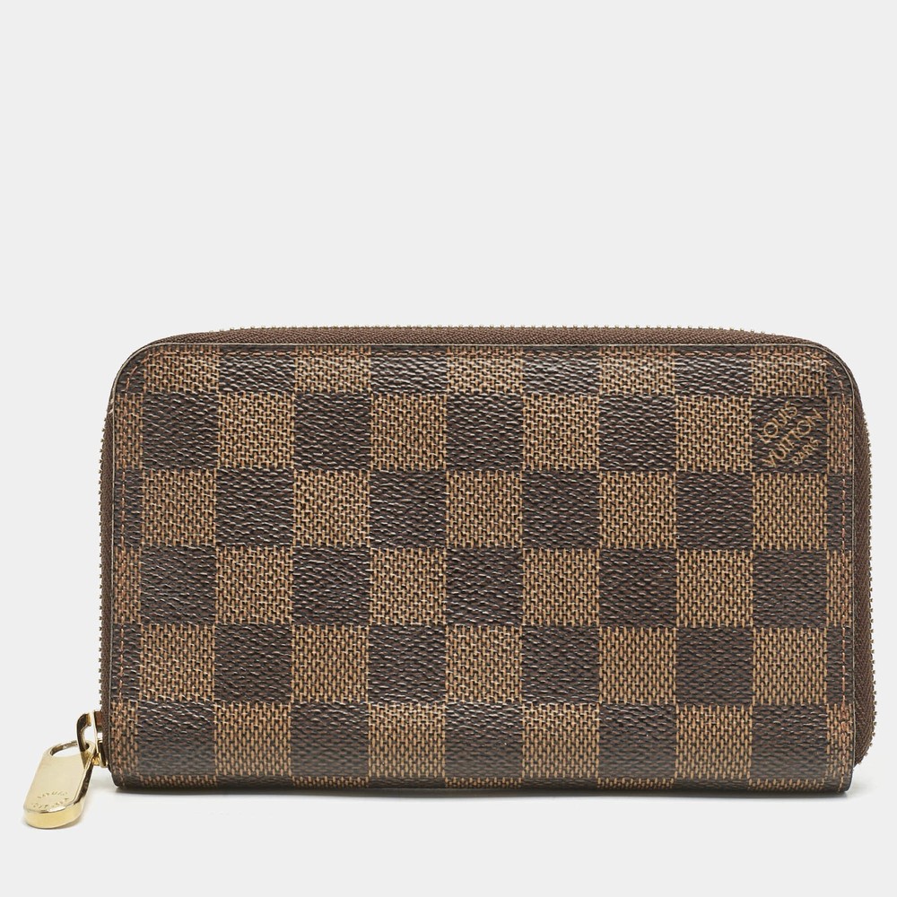Louis Vuitton Damier Ebene Canvas Zippy Compact Wallet