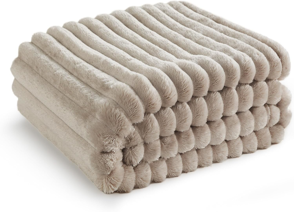 Super Soft 60x80 Fleece Throw Blanket for Couch, Cozy Twin Size