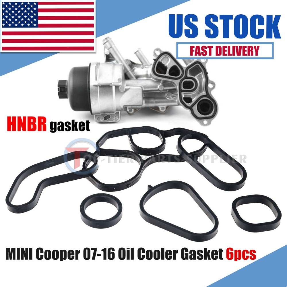 HNBR Oil Filter Housing Gaskets for Citroen & Peugeot 1.4L 1.6L 1103P9 1613571980