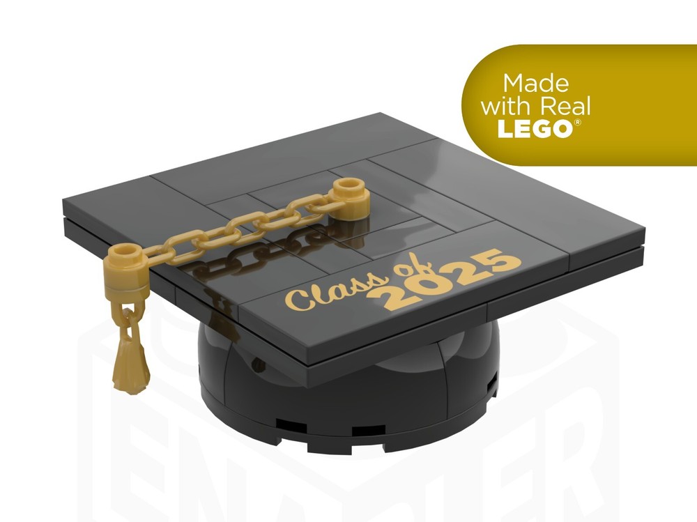 LEGO Graduation Cap Kit Real Bricks Perfect Graduation Gift