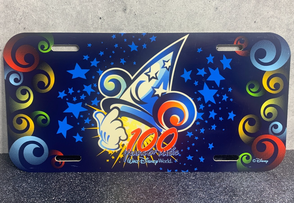 Disney World 100 Years of Magic Sorcerer Apprentice Hat License Plate