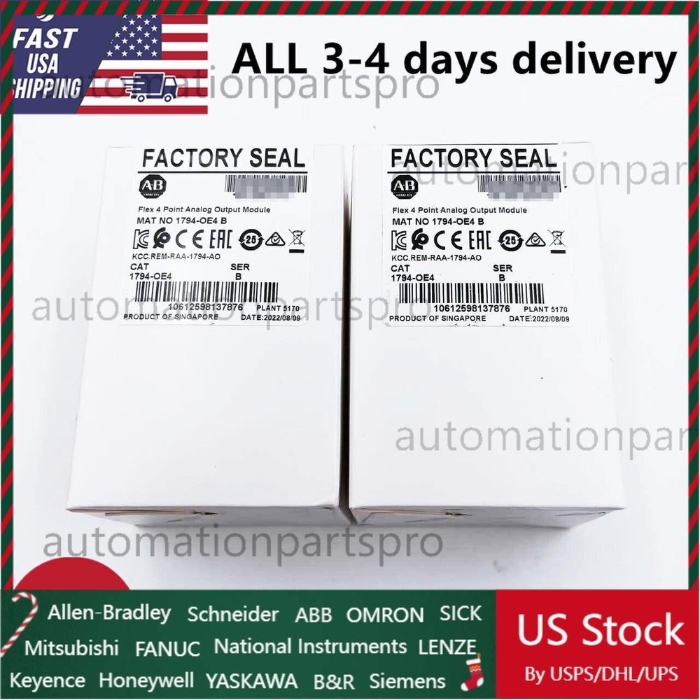 Allen Bradley 1794-OE4  Flex 4 Point Analog Output Module New SEALED US Free Tax
