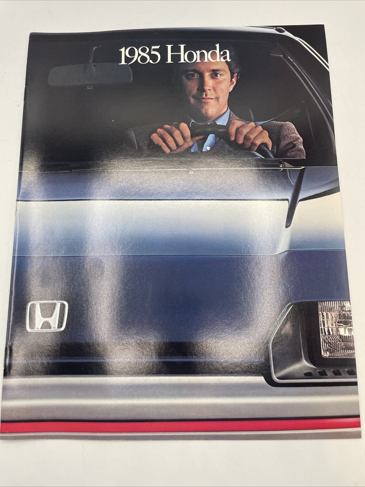 1985 Honda 12 Page Sales Brochure Catalog CRX Civic Accord Prelude