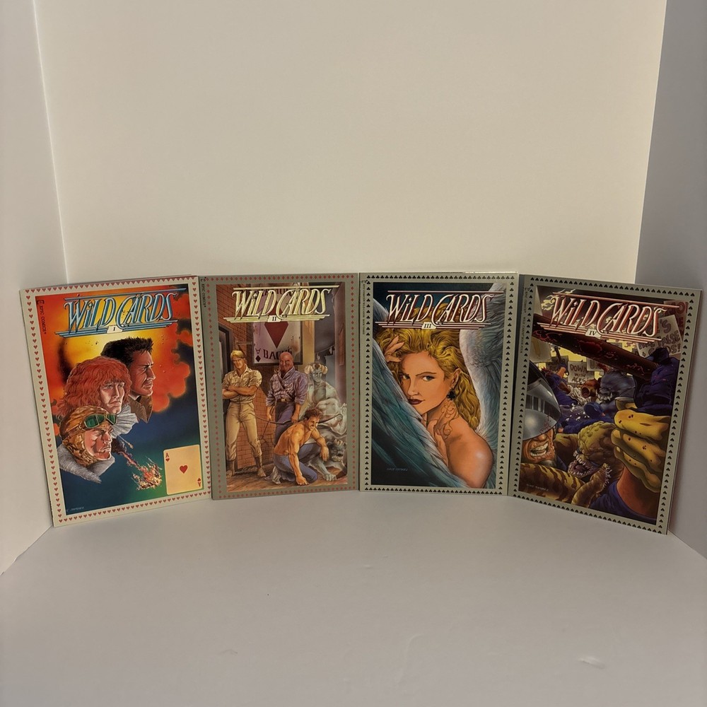 Complete Set Wild Cards 1-4 Epic Comics 1990 Marvel