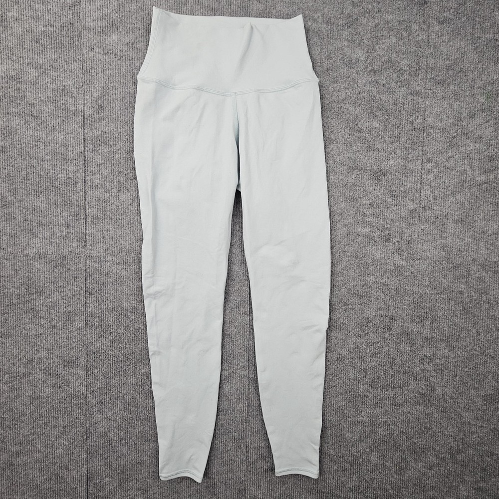 Alo Yoga Leggings Womens XXS Airbrush Light Blue High Waist Activewear Classic