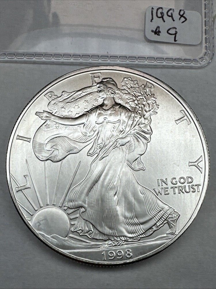 Better Date 1998 American Silver Eagle 1 Troy Oz .999 Fine Silver Uncirculated