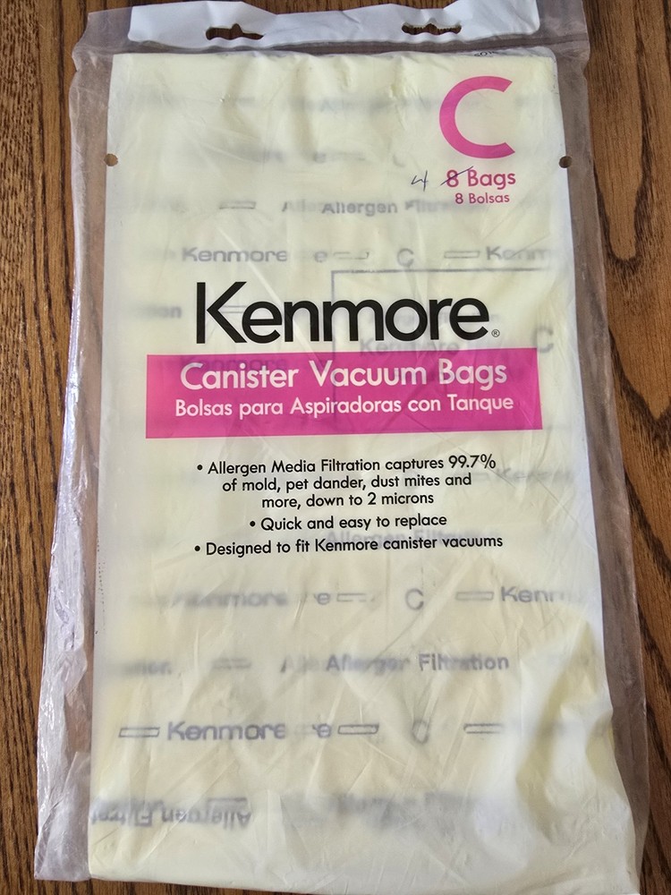 Kenmore Vacuum Canister Replacement Bags 8-Pack