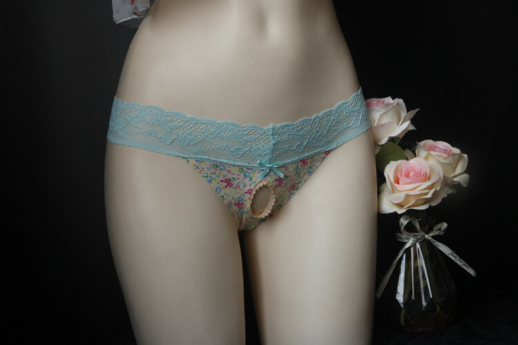 Men's Gay Sexy Sissy Lace Thongs G-String Briefs Panties Underwear Opensheath