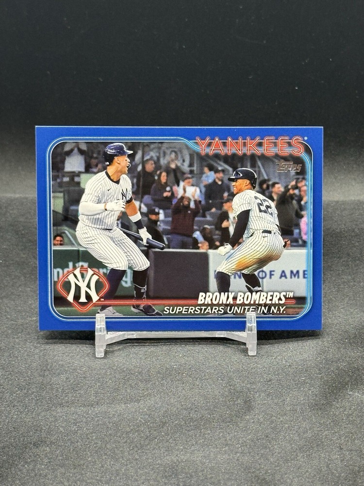 2024 Topps Update Series Royal Blue Bronx Bombers - Aaron Judge  Juan Soto US181
