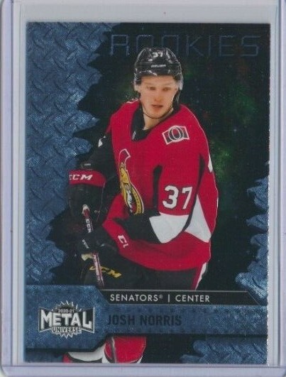 2020-21 UD Leaf Metal Universe Rookie Card 127 Josh Norris Ottawa Senators