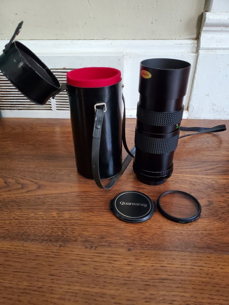 Canon FD Mount Quantaray 85-210mm f3.8 Auto Zoom Macro Lens with Case