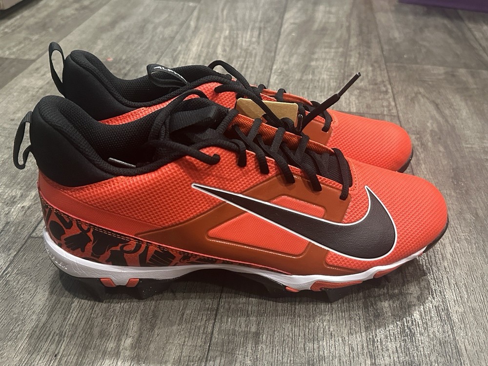 Nike Alpha Menace 4 Men’s Size 10.5 Shark Football Cleats Red FQ4536-600 New