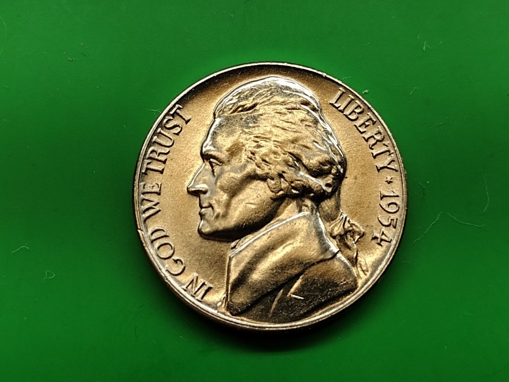 1954 D BU Jefferson Nickel Sets. Lot Of 1 Uncirculated Coin.