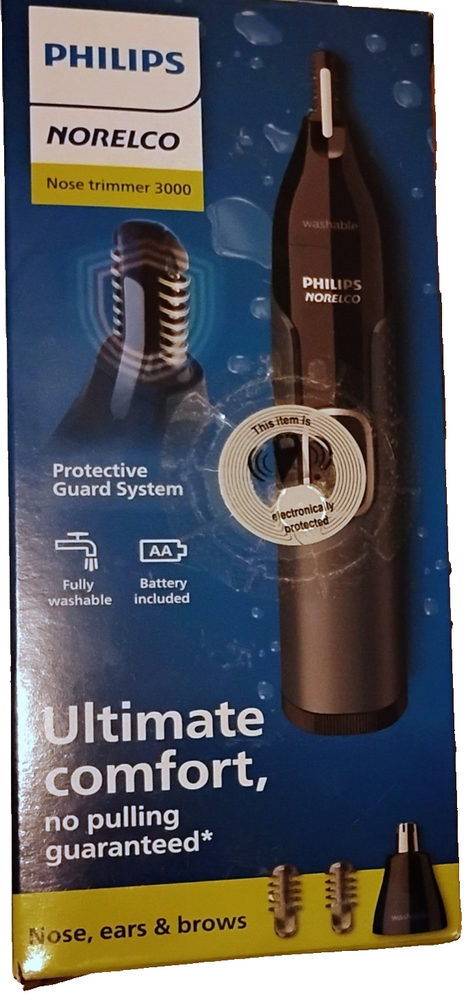 Philips Norelco Series 3000 Multi-Groomer for Nose Ears Eyebrows NT3600/62