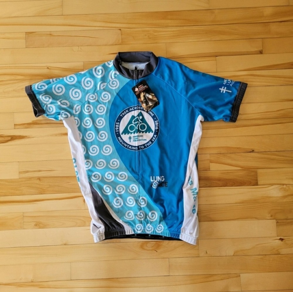 Peak And Sports Size Small Cycling Trek Across Maine Top