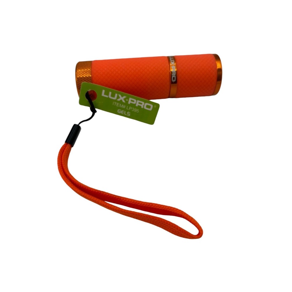Lux Pro LP395 Glow in Dark LED Mini Flashlight 3.5 Inch Orange Gel Light  