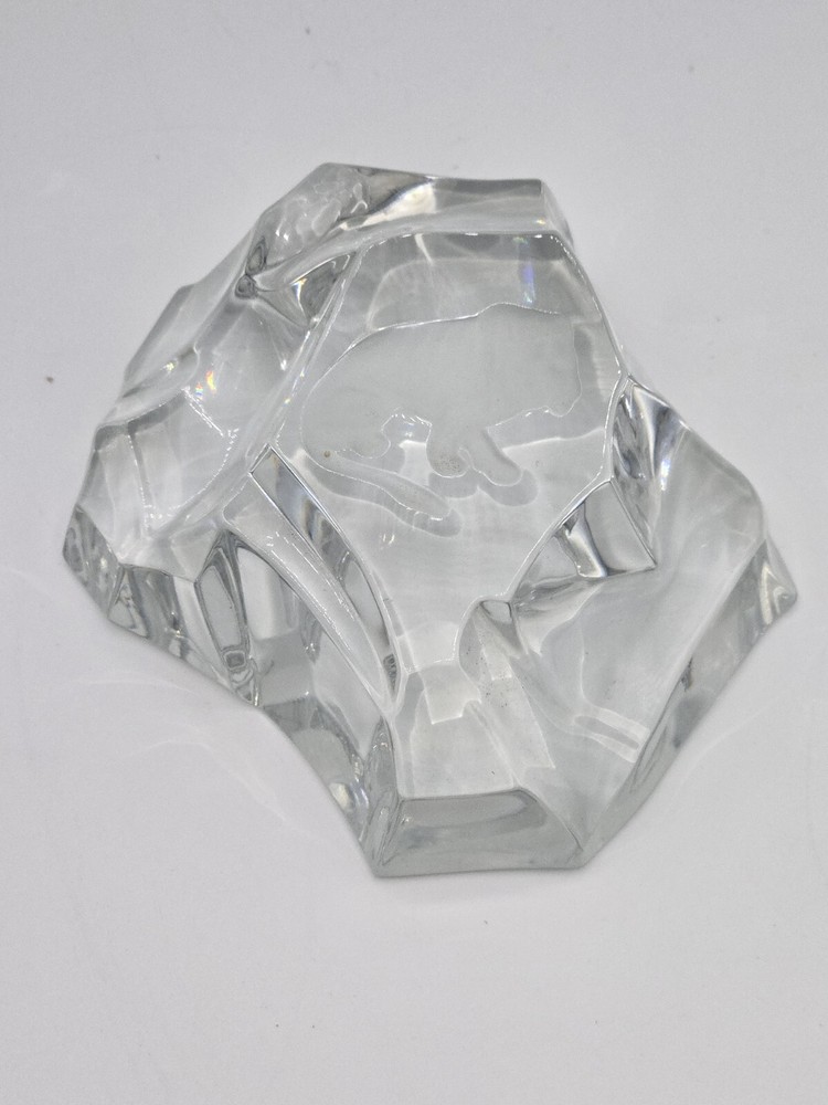 Pisapapeles Val St. Lambert Lion Crystal