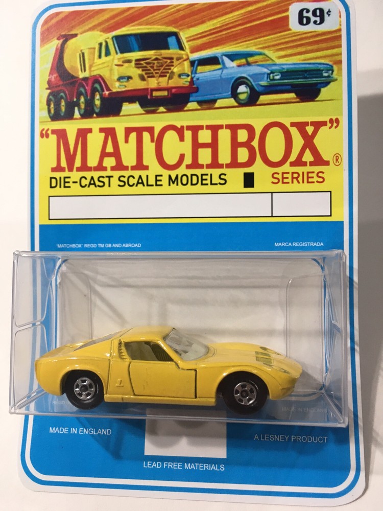 Matchbox Lesney Phantom #33 Custom Lamborghini In Superfast Wheels Blister Pack.