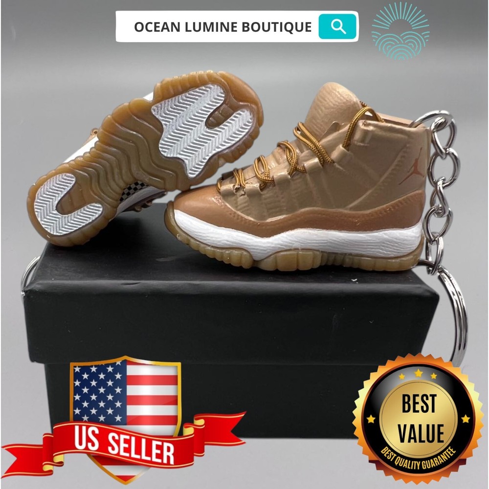 Air Jordan 3D Mini Sneaker Keychain, Shoe Keyring Shoe Box, Display Box Option