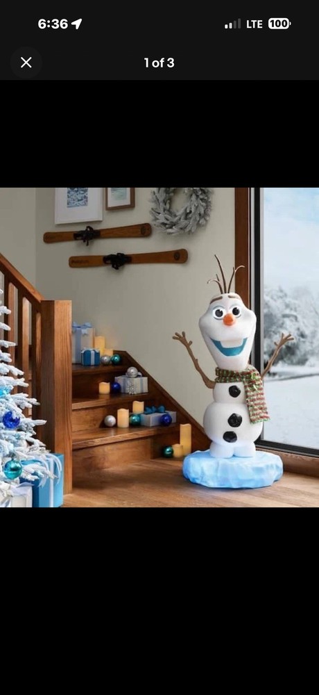 🎄🎅Disney 4ft. Animated LED Home Depot Olaf Holiday Christmas Decor 2025