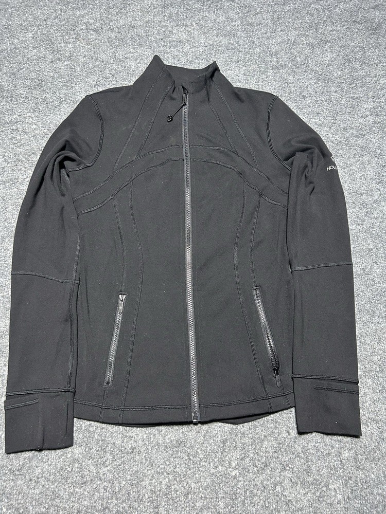 Lululemon Women’s Size 8 Black Define Jacket Full Zip Embroidery