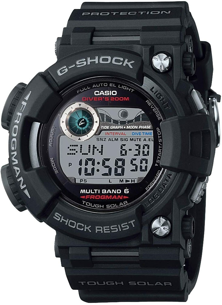 CASIO G-SHOCK FROGMAN GWF-1000-1JF Radio Solar Multiband 6 Black 45mm Wristwatch