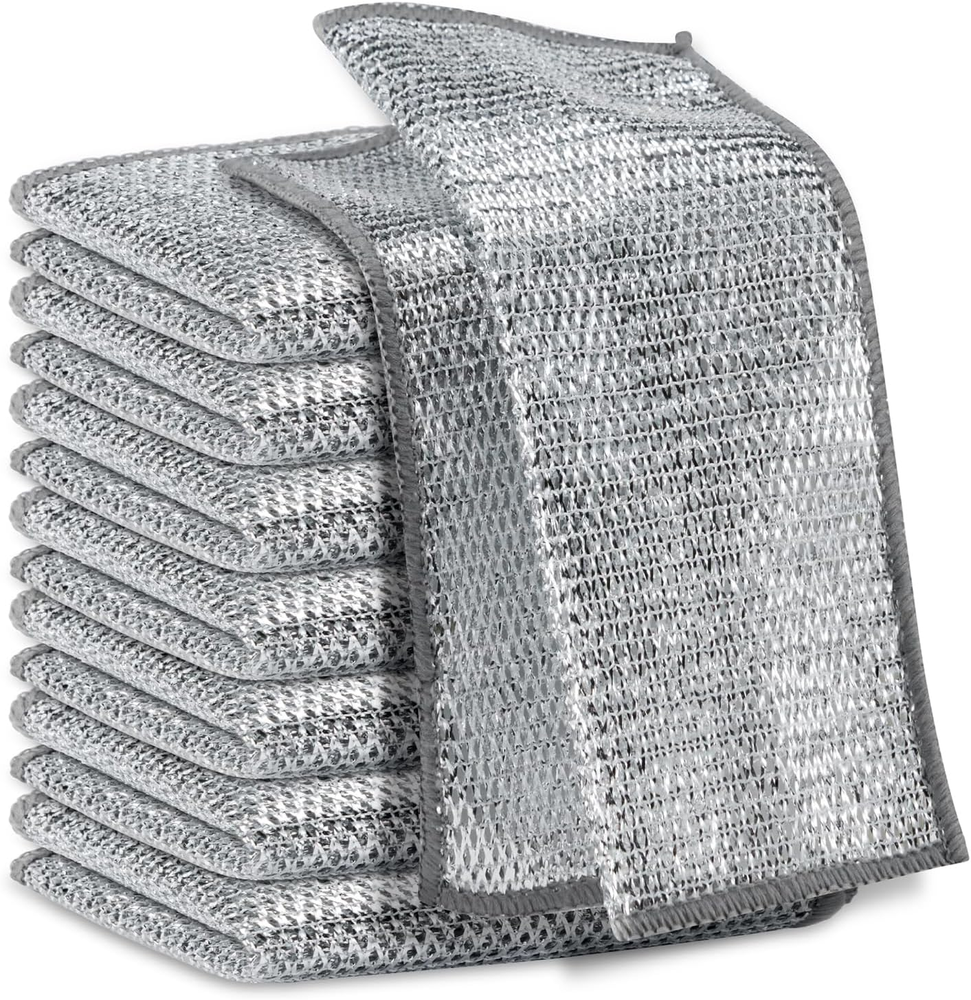 Multi-Purpose Wire Cleaning Cloths for Dishes and More