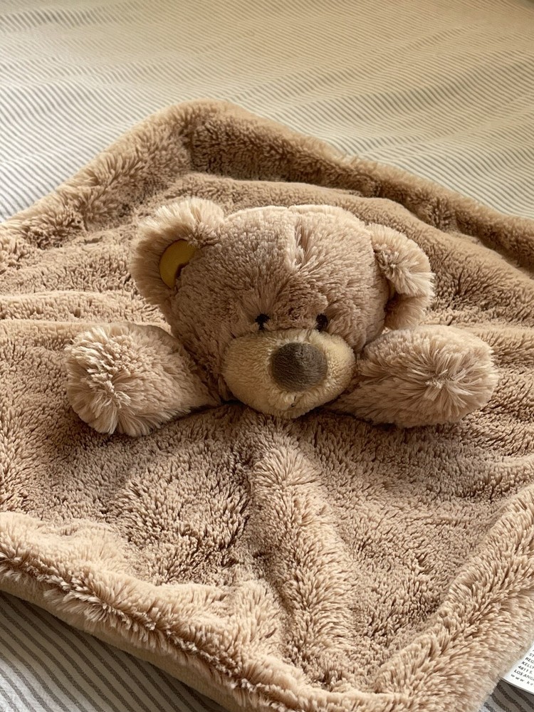 Teddy Bear Security Lovey Blanket KellyToy Baby Rattle Toy 14