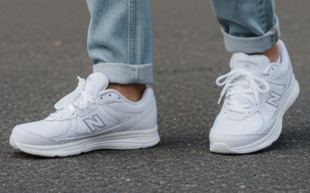 New Balance 577 DSL -2 Walking Shoes White Leather Women's Sz 11 NWT