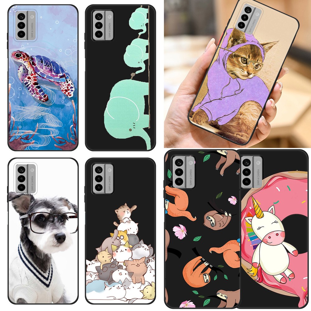 Lovely Phone Case Cartoon Printed Shockproof Cover For Nokia C200 C110 G300 G400