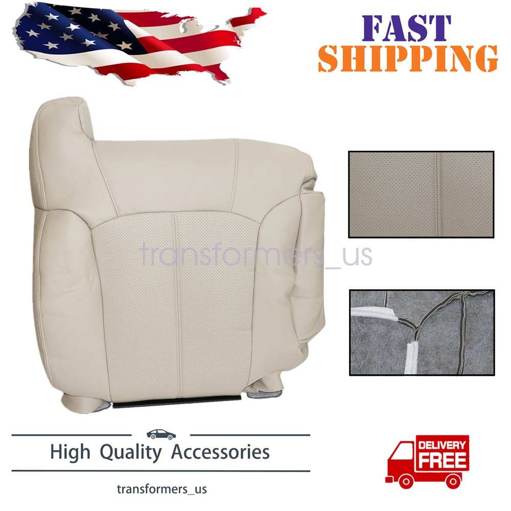 Passenger Top Lean Back Replacement Seat Cover Tan For 2002 Cadillac Escalade
