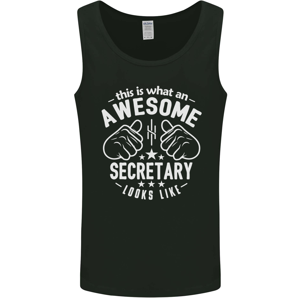 An Awesome Secretary Looks Like Mens Vest Tank Top