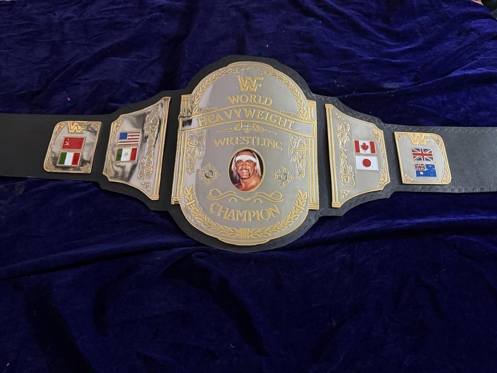 New Hogan world heavyweight Wrestling Championship Belt Adult Replica 4mm ZINC