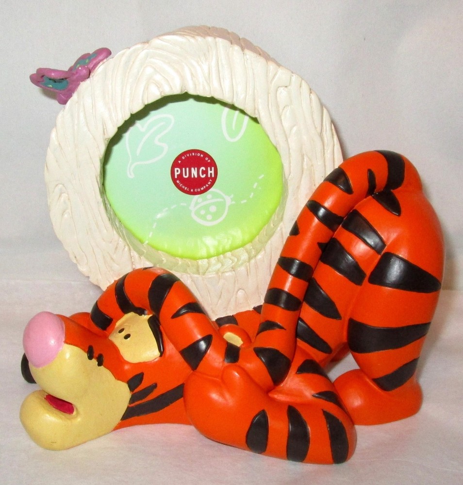DISNEY TIGGER the Pooh Tiger PICTURE FRAME Sculpted 3D Resin Figurine by PUNCH