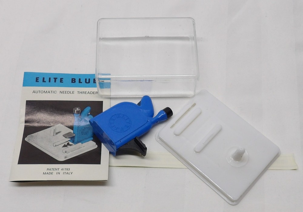 Vintage ELITE BLUE Italian Automatic Needle Threader