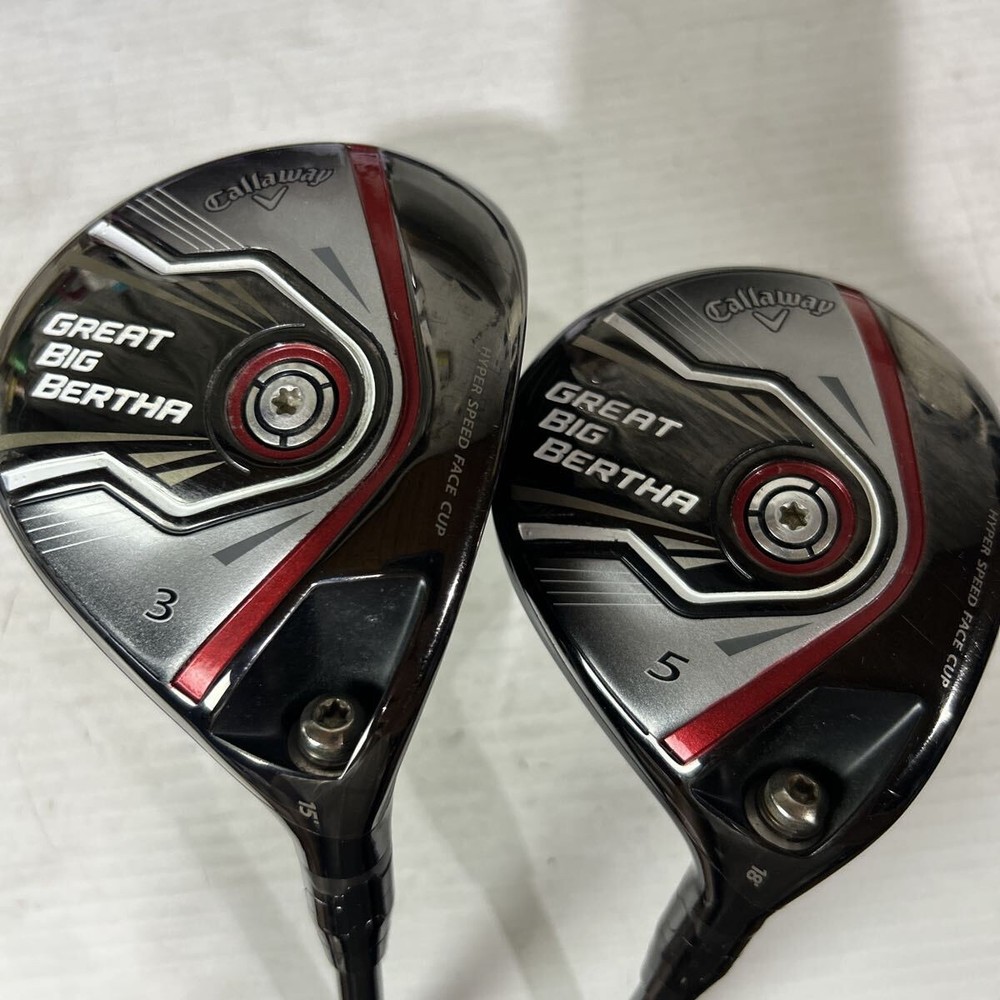 Callaway Great Big Bertha 3W 5W 15 18 R Flex Fairway Wood