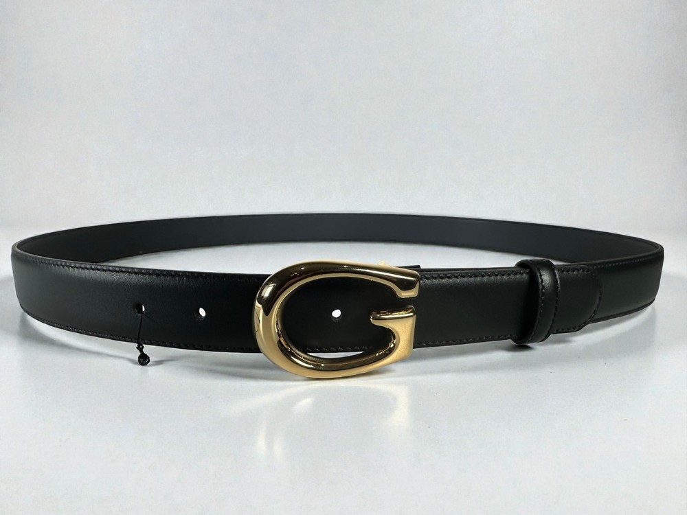 NWT Gucci Selleria G-Buckle Leather Belt Black 120IT 48US Authentic