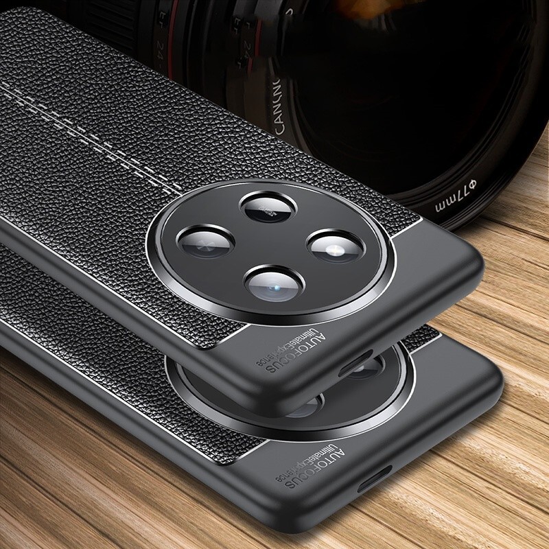 Matte Litichi Leather texture Soft TPU Back Phone Case For Honor X60 Pro / X60