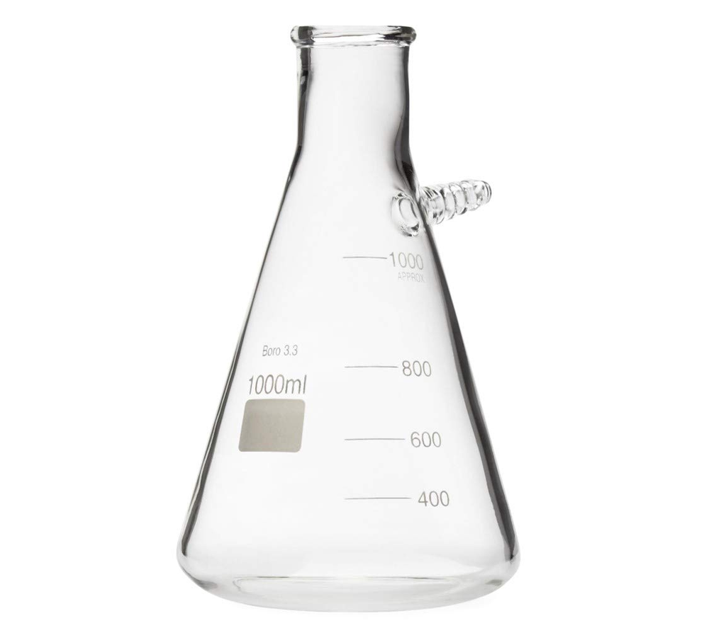 Glass Filtering Flask with Upper Tubulation, 1000Ml