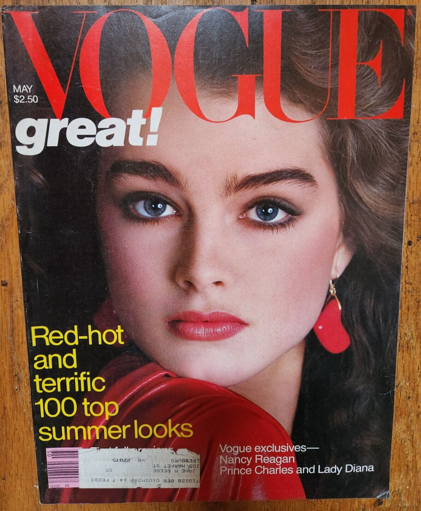 Vogue Magazine May 1981 Issue Brooke Shields RED-HOT