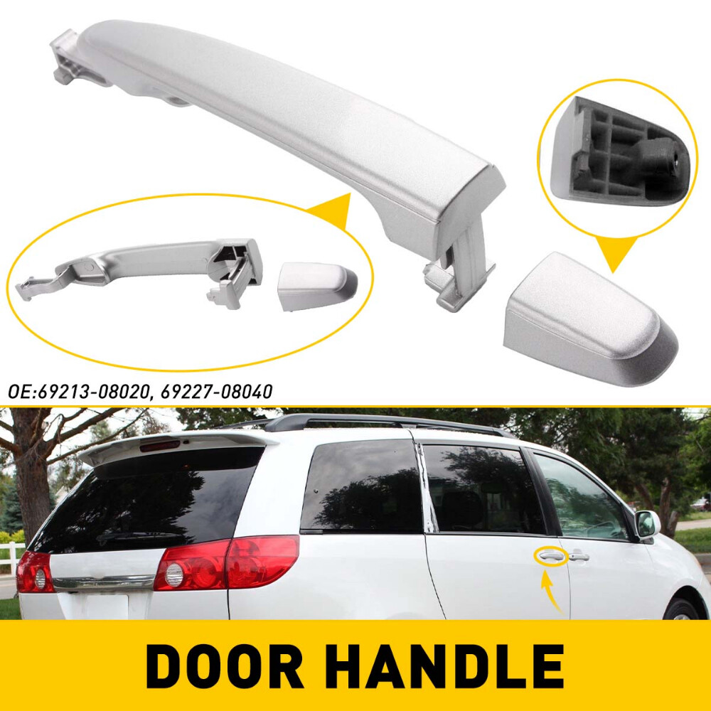 For Toyota Sienna 2004-2010 Rear Left or Right Sliding Door Silver Door Handle