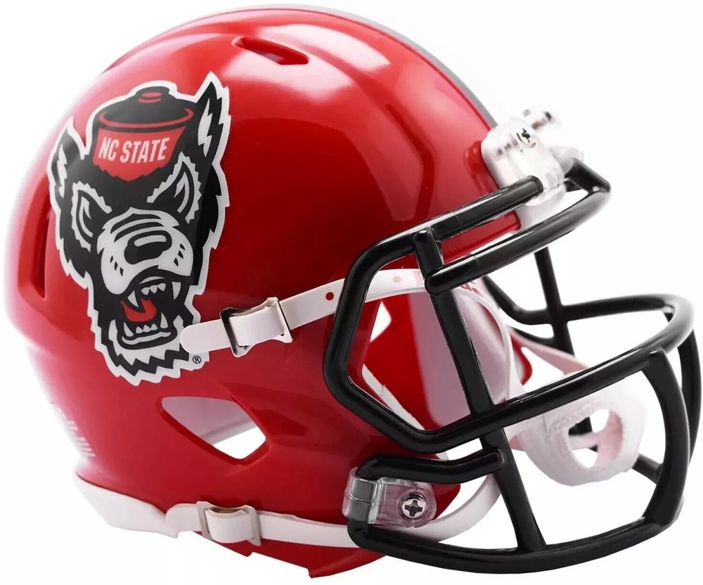 North Carolina Wolfpack NCAA Tuffy Red Riddell Mini Helmet New in Box