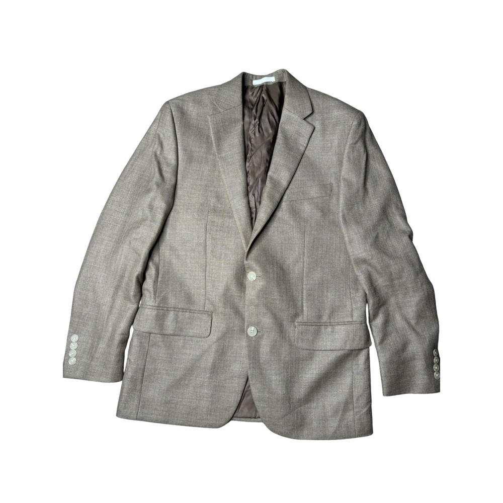 Lauren Ralph Lauren Mens Beige Blazer Jacket Size 38R Two Button