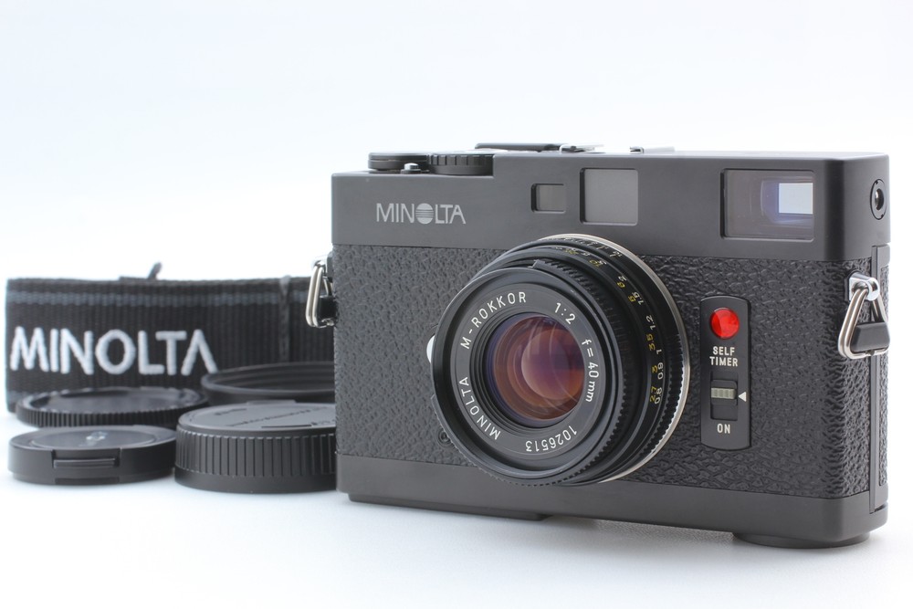 Mint Minolta CLE Rangefinder Camera with M Rokkor 40mm f/2 Lens and Hood Japan