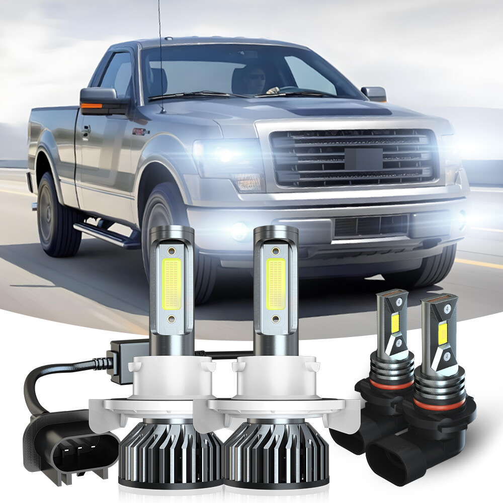 For Ford F250 F350 Super Duty 2005-2022 LED Headlight Hi-Lo Beam+Fog Bulbs Kit