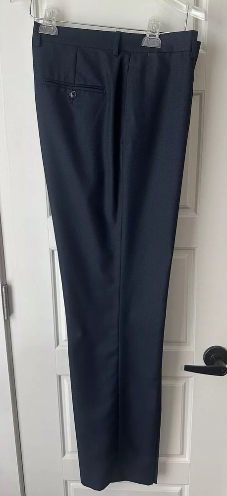 Tommy Hilfiger Mens Blue Flat Front Casual Pants No Iron No Size Tag