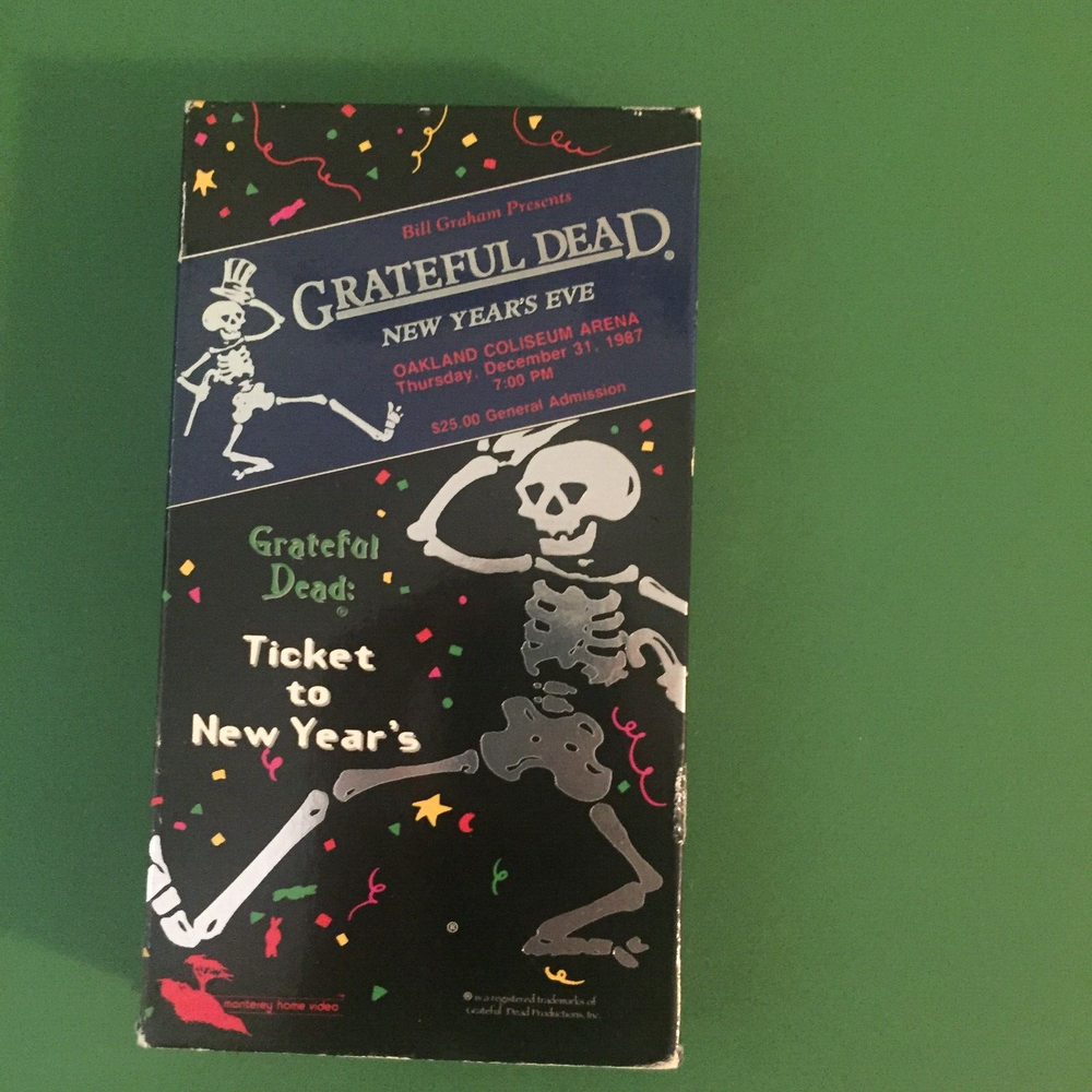 Grateful Dead - Ticket to New Years (VHS, 1996) Live Dead Concert Oakland 1987-image