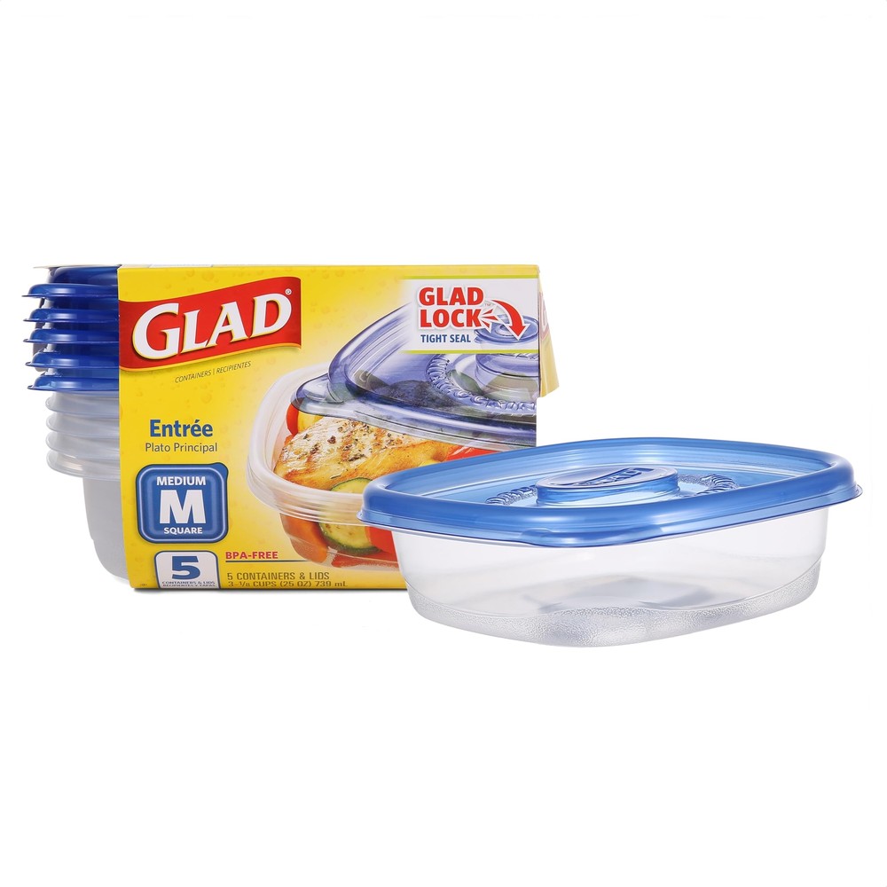 Medium Square Food Storage Containers for Everyday Kitchen Use