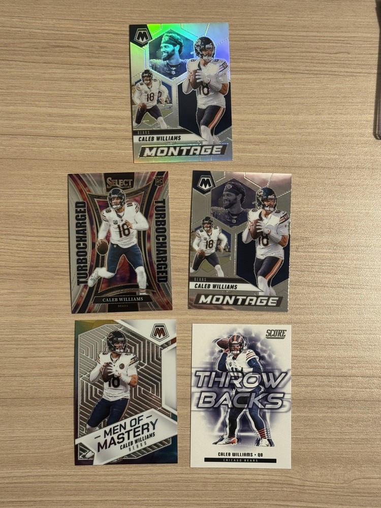 Caleb Williams Lot 2025 Mosaic Montage Prizm 2024 Select Rookie RC Chicago Bears